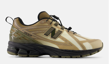 The Salomon-Esque New Balance 1906R No-Sew Surfaces In “Olive”